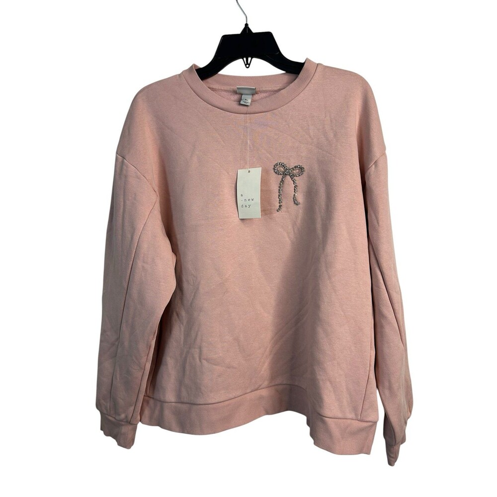 New Women’s A New Day Blush Pink Crewneck Sweatshirt Size XL